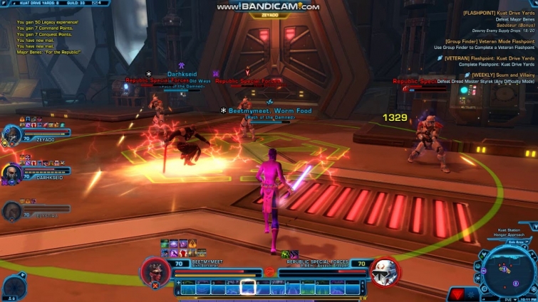 SWTOR Path of the Damned guild PART 3 vet FP run September 22