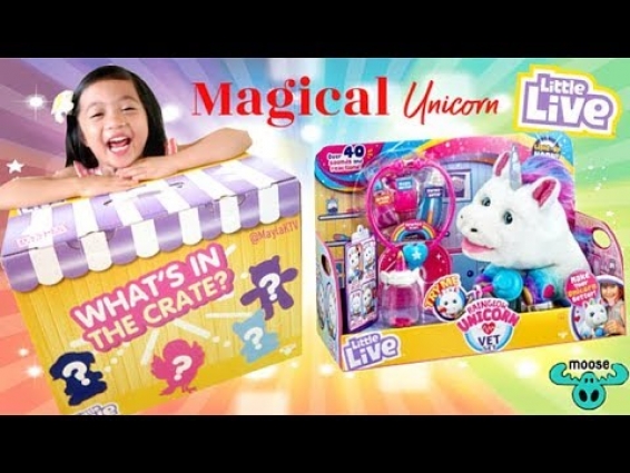 Little Live Rainglow Unicorn Vet Set – Interactive Pet Unicorn | Taking Care of Sick Pet Unicorn🩺🦄