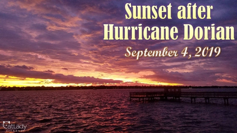 Sunset after Hurricane Dorian (NO FILTER – TRUE COLOR! 😍) – September 4, 2019
