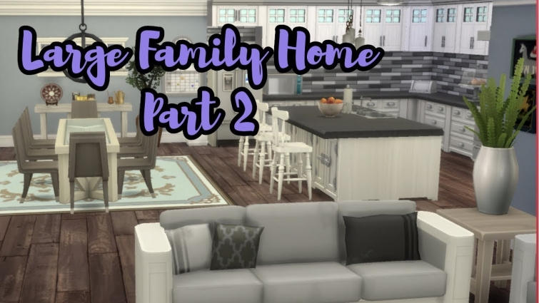 SIMS 4 SPEED BUILD || LARGE FAMILY HOME || PART 2