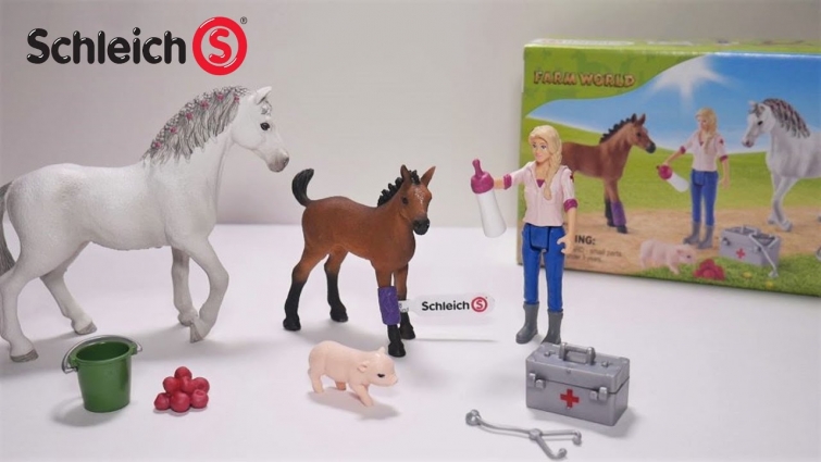 Schleich Vet Visiting Mare and Foal 42486 | Schleich 42486 Unboxing