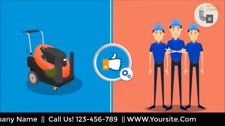 HVAC Air Duct Cleaning 2D Animated Promo Video 2