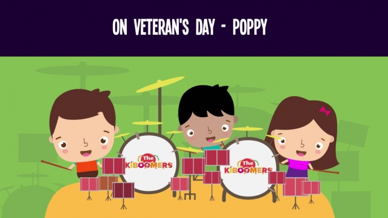 The Poppy Song for Kids | Veterans Day Songs for Children | The Kiboomers