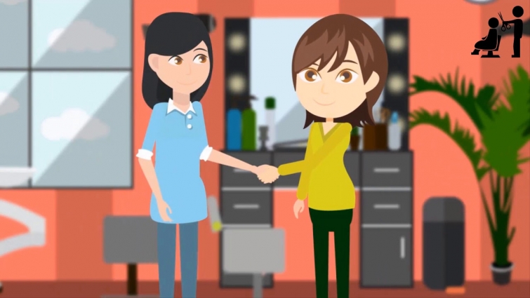 Hair And Beauty Salon 2D Animated Promo Video