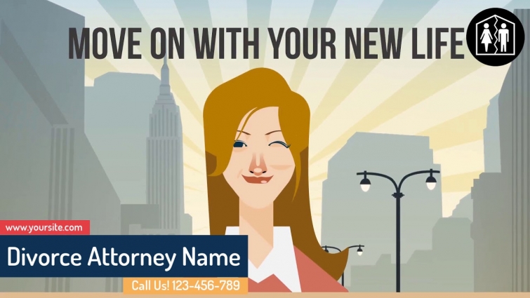 Divorce Attorney Or Lawyer 2D Animated Promo Video