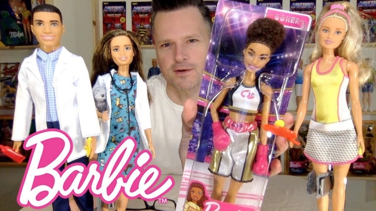 BARBIE 2020 CAREER COLLECTION DOLL UNBOXING REVIEW BOXER DENTIST TENNIS VETERINARIAN
