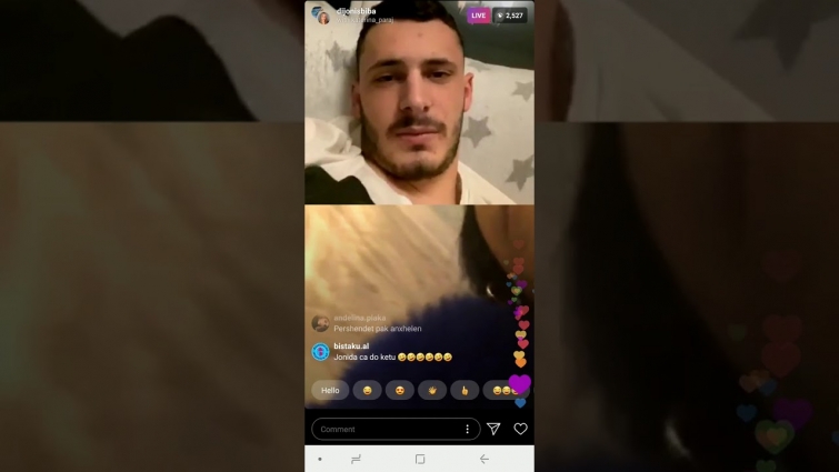 Genci Ecen Vet live me Kicen mbas operiacionit ne instagram😂😂Lott