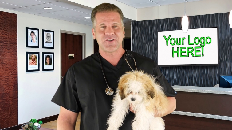 Veterinarian Spokesperson Video With Optional Cat or Dog