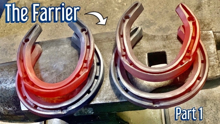 ( Part One ) Hand-making Horse shoes Farrier/Blacksmith