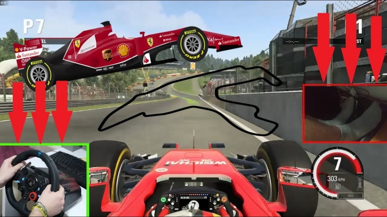 PLAYING F1  WITH STEERING WHEEL | VET FERRARI  SPA Q3 | PT 3 ✅