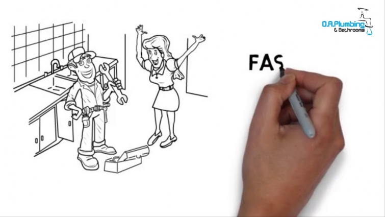 Plumber Or Plumbing Service Whiteboard Animated Promo Video 6