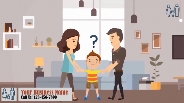 Children Custody Attorney 2D Animated Promo Video