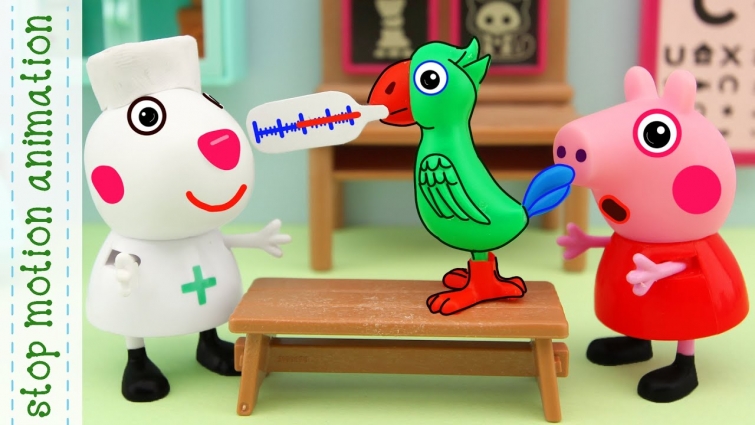 Polly Parrot and Veterinarian, Peppa Pig TV 2020