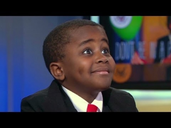 "Kid President" smiles through pain