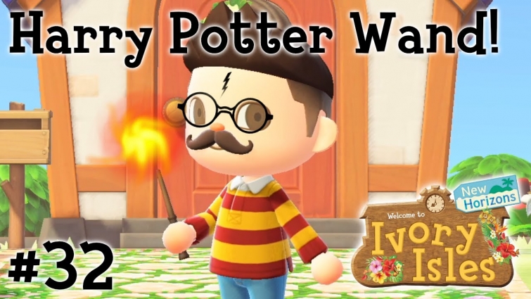 Harry Potter Wand in Animal Crossing New Horizons! Animal Crossing New Horizons Gameplay: Part 32