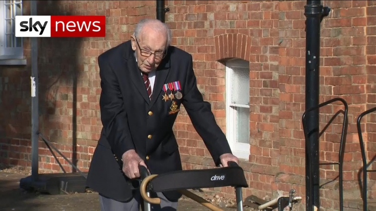 99-year-old war veteran raises millions for NHS