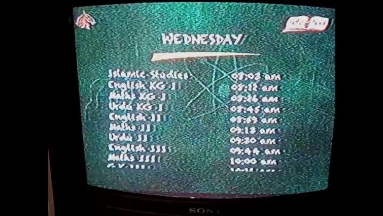 Teleschool Wednesday timetable for ptv channel  live streaming  | Taleem gher Wednesday timetable