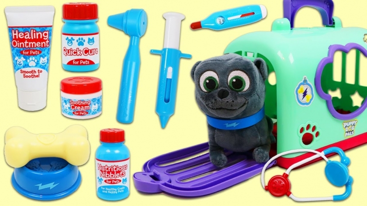 Puppy Dog Pals Pet Crate Playset | Bingo Visits Pet Vet Toy Hospital for a Check Up!