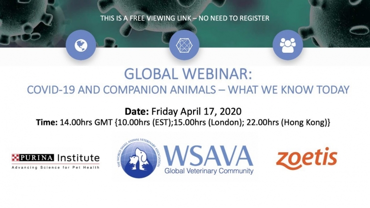 WSAVA Webinar: COVID-19 and Companion Animals – What we know today