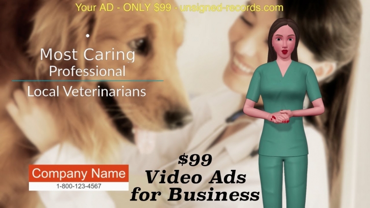$99 Video Ads For Business – Veterinarian – Avatar – Nancy