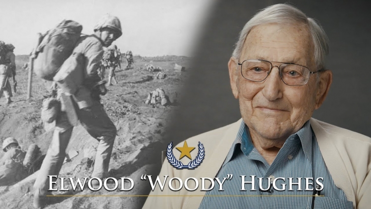 Iwo Jima Vet Elwood Hughes, 5th Marine Division, tells his story (Full Interview)