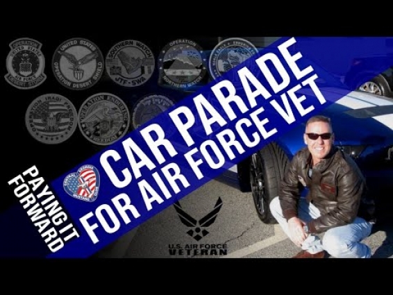 Paying It Forward – Drive By Car Show for Air Force Vet with Cancer (Central GA Mustang Club)
