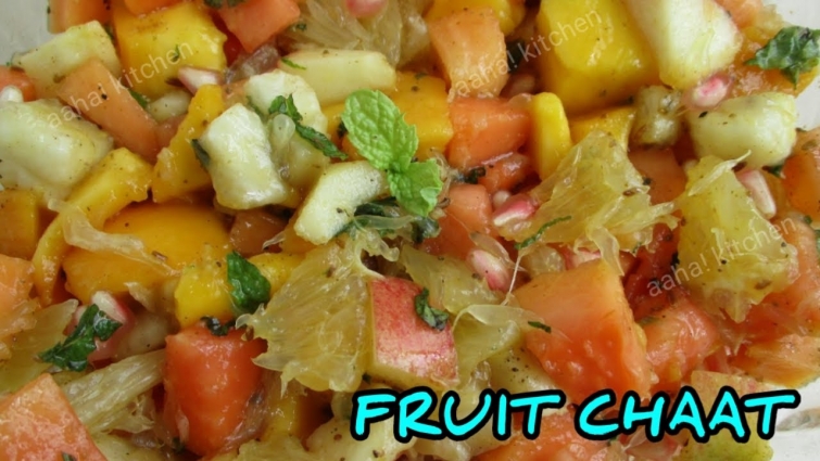 Fruit chaat in telugu | how to make fruit chaat | Healthy recipe | Easy Fruit Salad | Aaha! Kitchen
