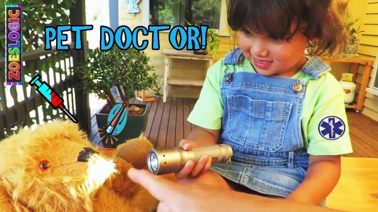 Zoeslogic Kids Pretend Play Doctor Kids Job Interview For Veterinarian Animal Doctor VET