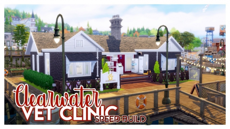 Clearwater Vet Clinic | Build Brindleton Bay Part 02 | The Sims 4
