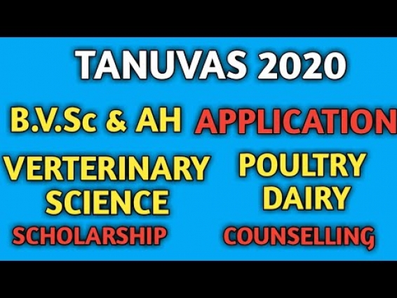 TANUVAS 2020 Application|BVSc & AH| Poultry|Dairy|Veterinary science | Animal Husbandry|creativeinfo