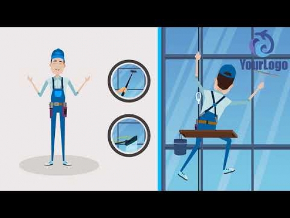 Window Washing 2D Animated Promo Video
