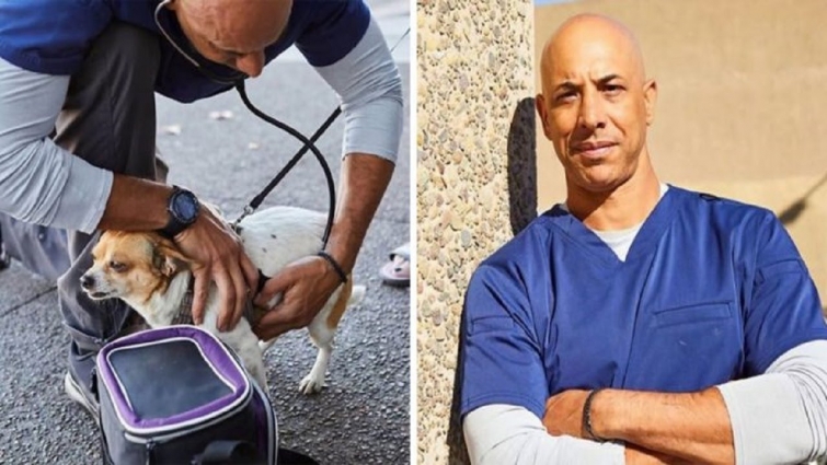 This Veterinarian Is Walking Around California Treating Homeless People’s Animals For Free