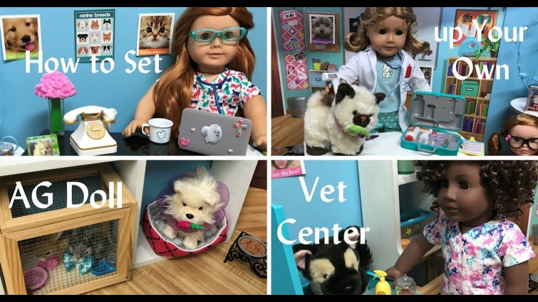 #18inchdolls #americangirl 🐶How to Set up a Vet Center for American Girl Dolls 🐱