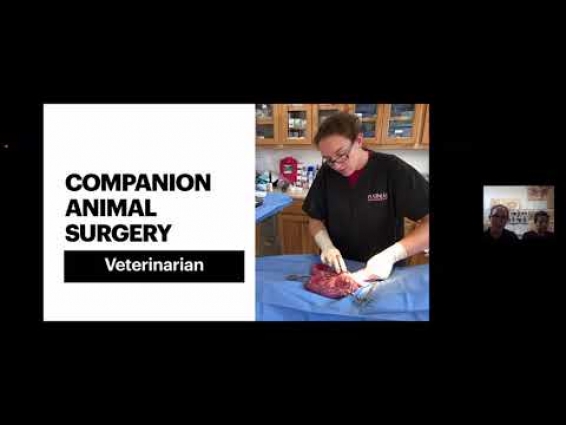 Veterinarian MacKenzie Paulson, D V M , and Veterinary Tech Martika Muniz, R V M  Anamosa Veterinary