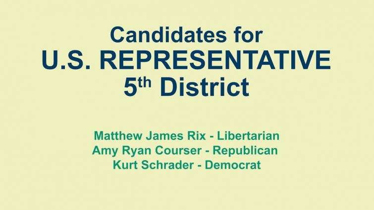 Candidates for US Representative, 5th District