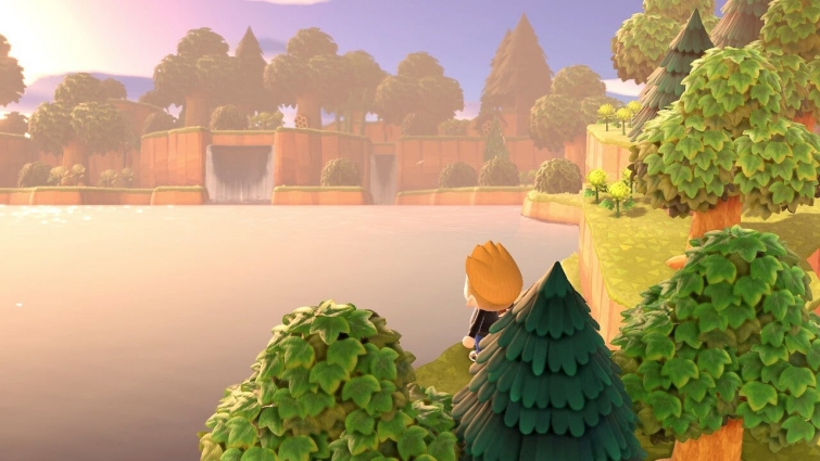 Natural Landscaping | Scenic Lake and Trail | Animal Crossing New Horizons